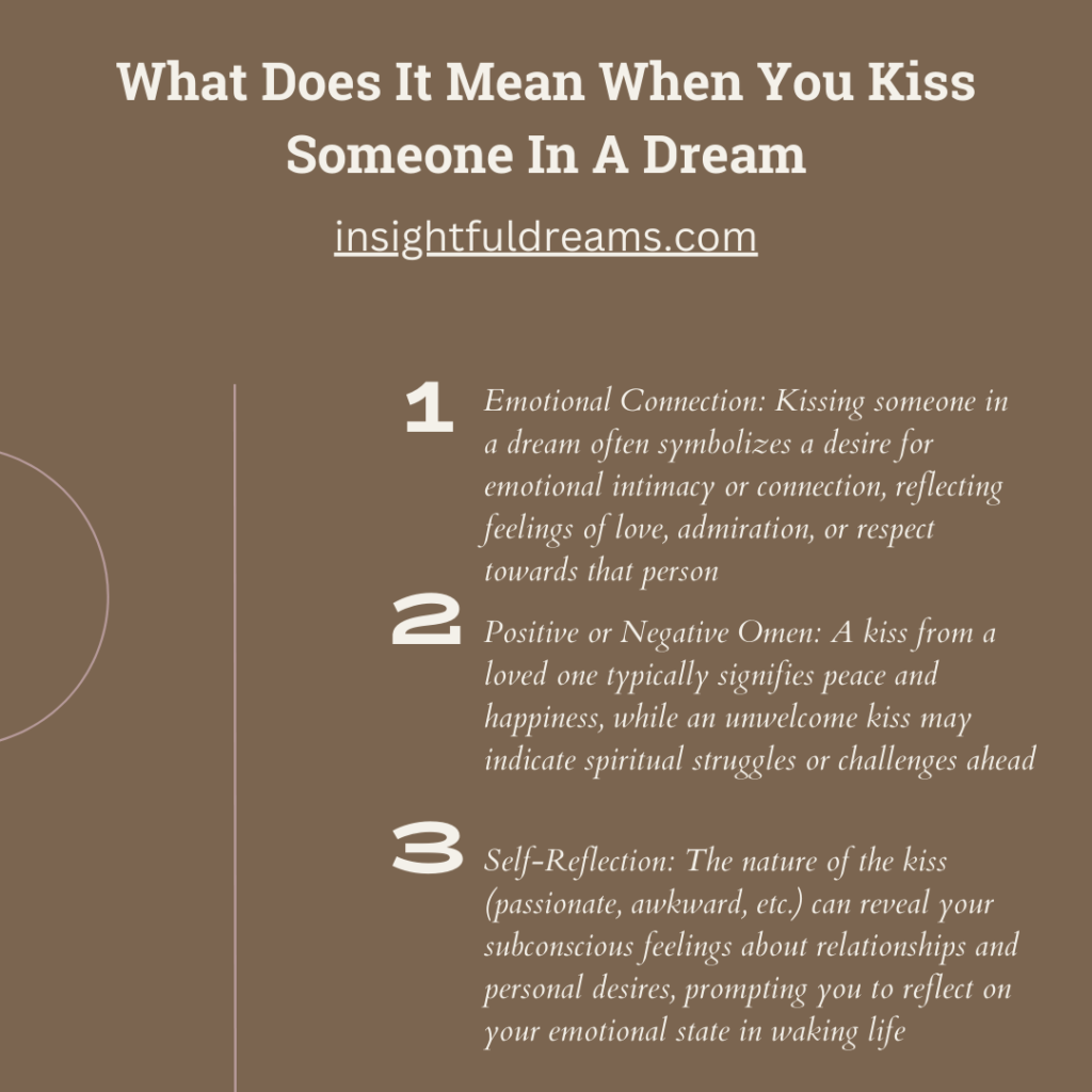 What Does It Mean When You Kiss Someone In A Dream